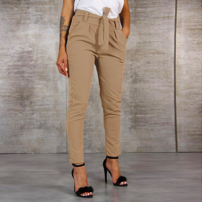 Februaryfrost Women Fashion High Waist Bandage Sashes Harem Pants Elastic Waist Casual Pencil Pants Fashion Long Trousers, Black
Februaryfrost Women Fashion High Waist Bandage Sashes Harem Pants Elastic Waist Casual Pencil Pants Fashion Long Trousers, Black