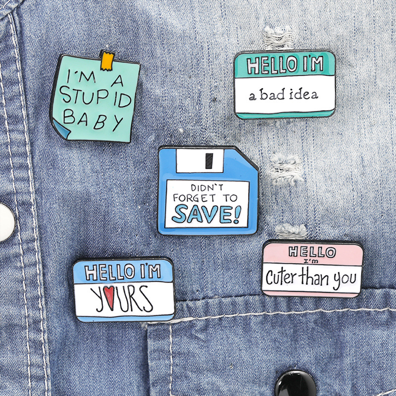 5 Styles Funny Dialogue Enamel Pins Custom Humor Brooches Bag Clothes Lapel Pin Label Button Badge Cartoon Jewelry Gift Friends, Gray
5 Styles Funny Dialogue Enamel Pins Custom Humor Brooches Bag Clothes Lapel Pin Label Button Badge Cartoon Jewelry Gift Friends, Gray