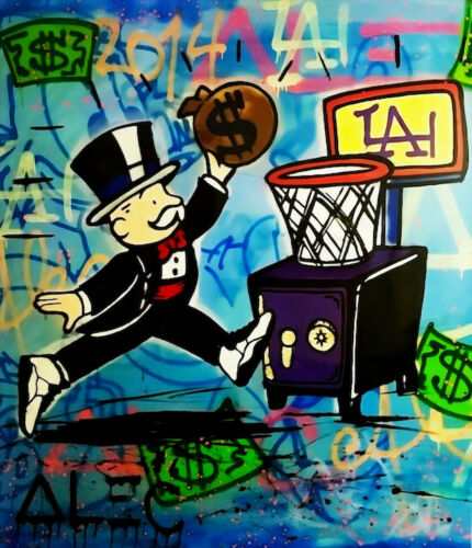 Alec Monopoly Oil Painting On Canvas Graffiti Art Basketball Home Decor Handcrafts /HD Print Wall Art Picture 191031
Alec Monopoly Oil Painting On Canvas Graffiti Art Basketball Home Decor Handcrafts /HD Print Wall Art Picture 191031