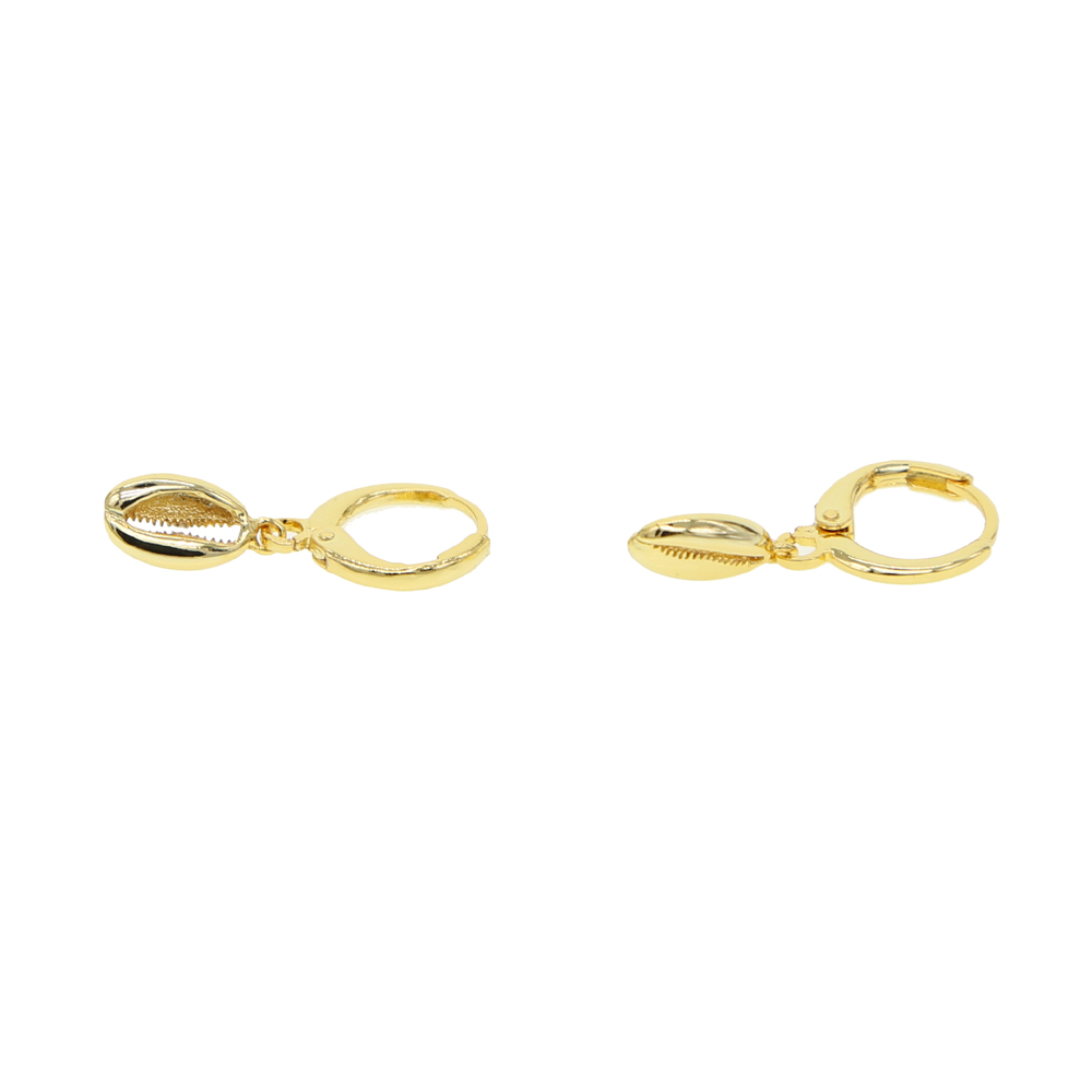2018 Delicate tiny fashion Christmas Jewelry gold color sea shell dangle earring for girl women mini small cute lobster earrings