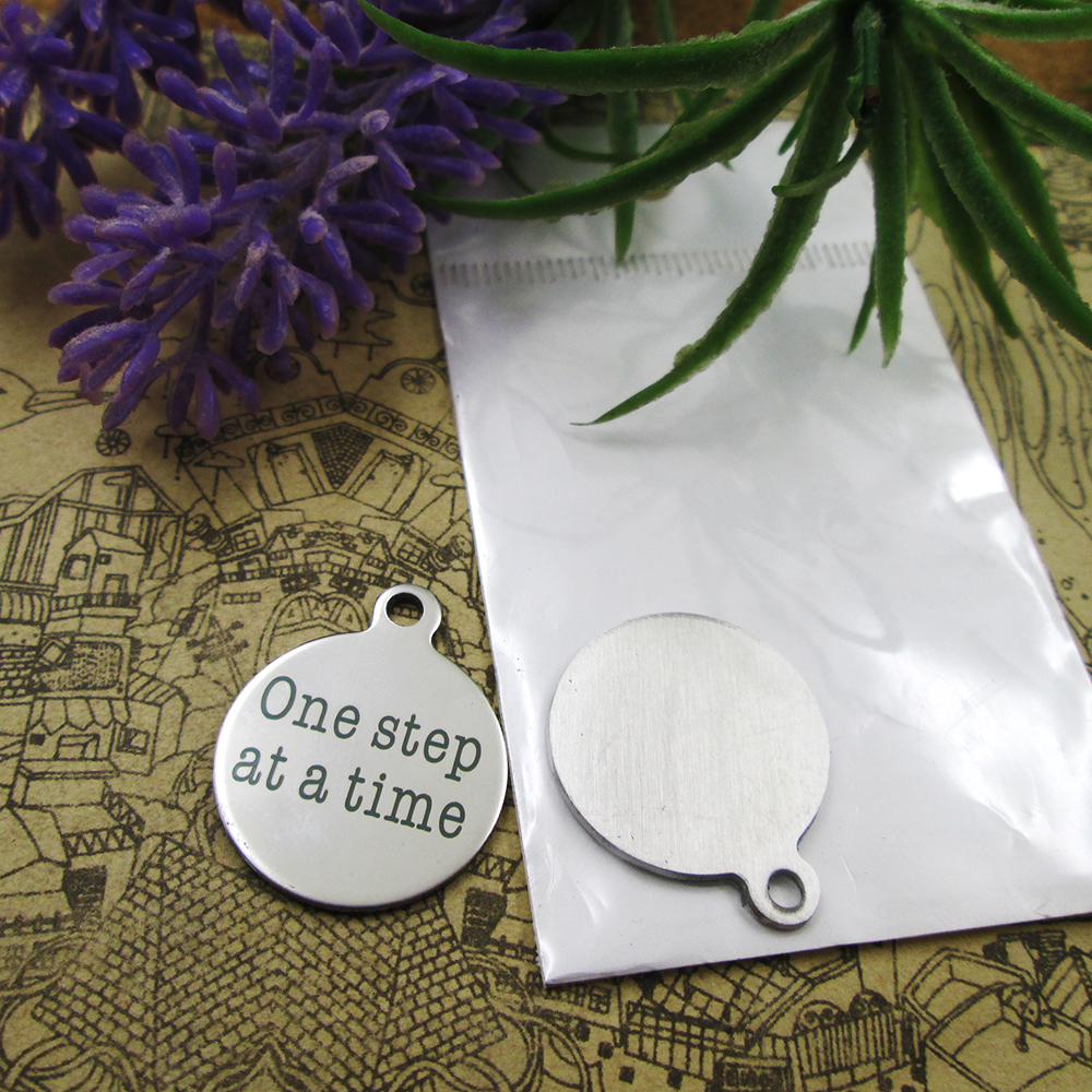 40pcs--"one step at a time"stainless steel charms more style for choosing DIY Charms pendants for necklace
40pcs--"one step at a time"stainless steel charms more style for choosing DIY Charms pendants for necklace