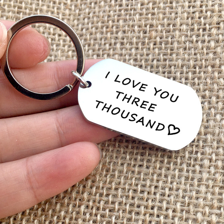 Interstate I Love You Three Thousand Stainless Steel Key Ring
Interstate I Love You Three Thousand Stainless Steel Key Ring