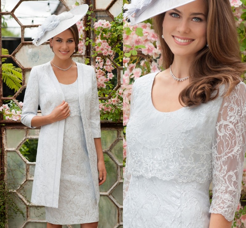 Modest Sheath Ispirato Mother of The Bride Dress Jewel Neck 1/2 Long Sleeve Applique Two Piece Wedding Guest Dresss Knee Length Evening Gown
Modest Sheath Ispirato Mother of The Bride Dress Jewel Neck 1/2 Long Sleeve Applique Two Piece Wedding Guest Dresss Knee Length Evening Gown