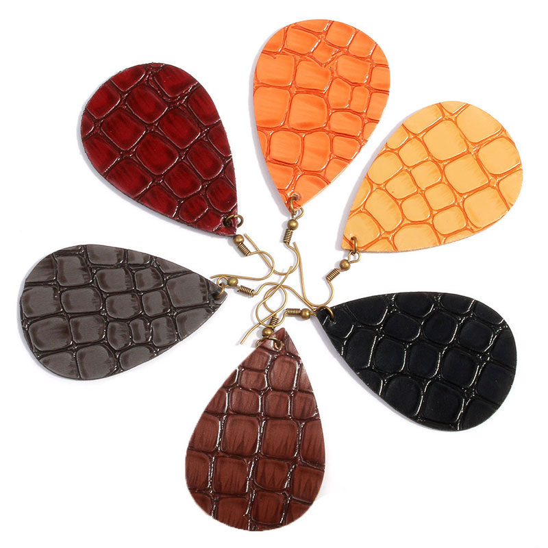 New Retro Bohemia PU Leather Waterdrop Plaid style Women Girl Pendant Earrings Halloween Ear Hook Eardrop Dangle Christmas Jewelry Gifts
New Retro Bohemia PU Leather Waterdrop Plaid style Women Girl Pendant Earrings Halloween Ear Hook Eardrop Dangle Christmas Jewelry Gifts
