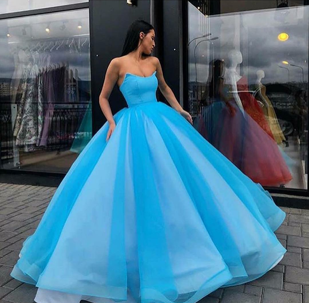 Gorgeous Ball Gown Prom Dresses 2019 Sweetheart Neckline Ruffles Puffy Tulle Floor Length Evening Dress Formal Party Prom Gowns Cheap