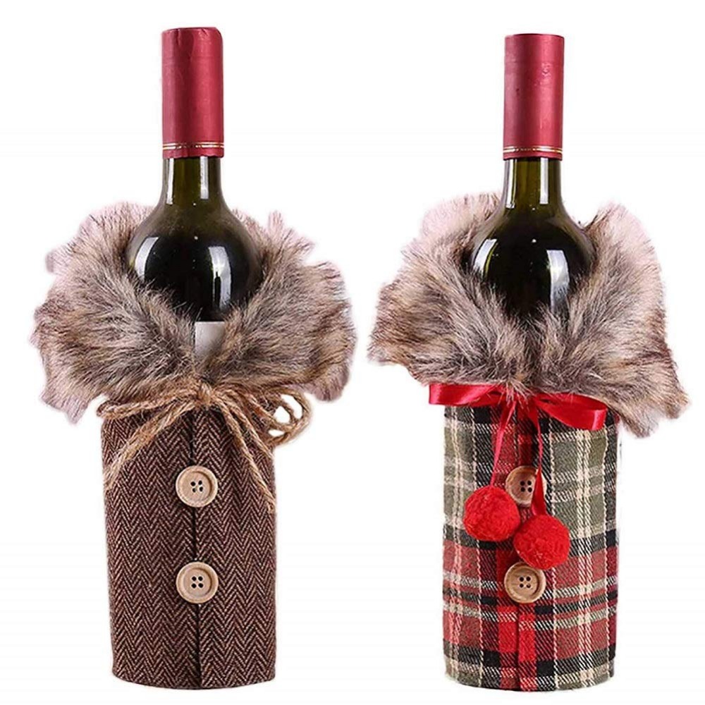Christmas Red Wine Bottle Bags Cover Bag Linen Champagne Bottle Covers Christmas Party Clothes For Bottles Home Decor Table
Christmas Red Wine Bottle Bags Cover Bag Linen Champagne Bottle Covers Christmas Party Clothes For Bottles Home Decor Table