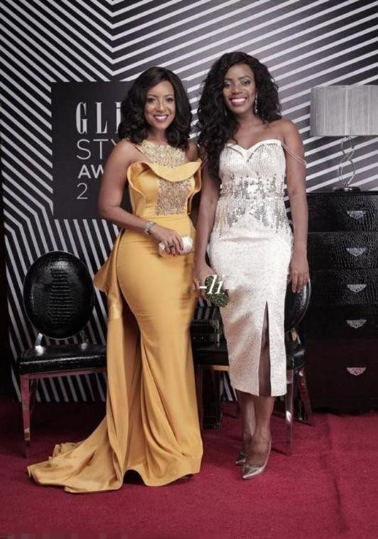 African Style Mermaid Gold Celebrity Dresses Beaded Sequins Sexy Ocn Evening Party Gowns With Overskirt Satin 0510