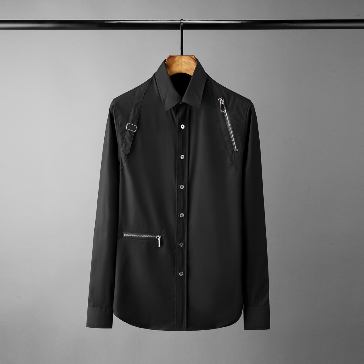 Long Sleeve Mens Shirts High Quality Zipper Casual Male Shirt Fashion Loose Man Shirts Camisa Masculina Mens Dress Shirts, White;black
Long Sleeve Mens Shirts High Quality Zipper Casual Male Shirt Fashion Loose Man Shirts Camisa Masculina Mens Dress Shirts, White;black