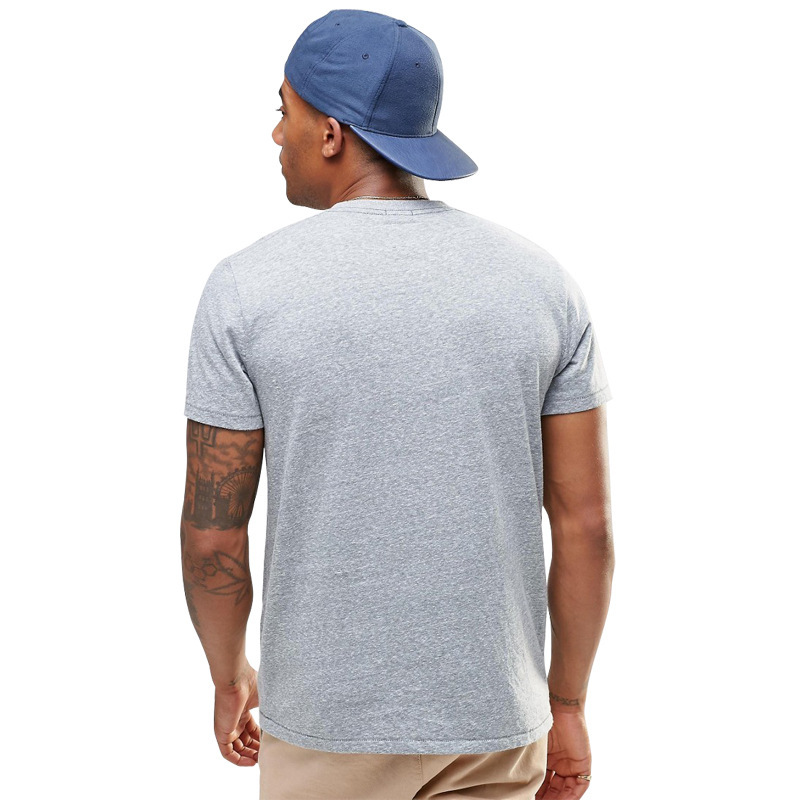 New printed mens T-shirt summer fashion creative English double-sided animal head mens short sleeved T-shirt for men
