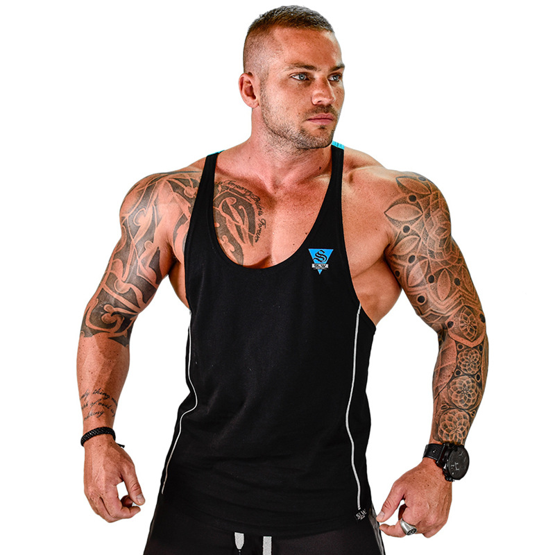 Januarysnow Brand Designer Tank Tops Men Gym Workout Fitness Sleeveless Shirt Male Summer Cotton Undershirt Casual Singlet Vest Clothing, Black red
Januarysnow Brand Designer Tank Tops Men Gym Workout Fitness Sleeveless Shirt Male Summer Cotton Undershirt Casual Singlet Vest Clothing, Black red