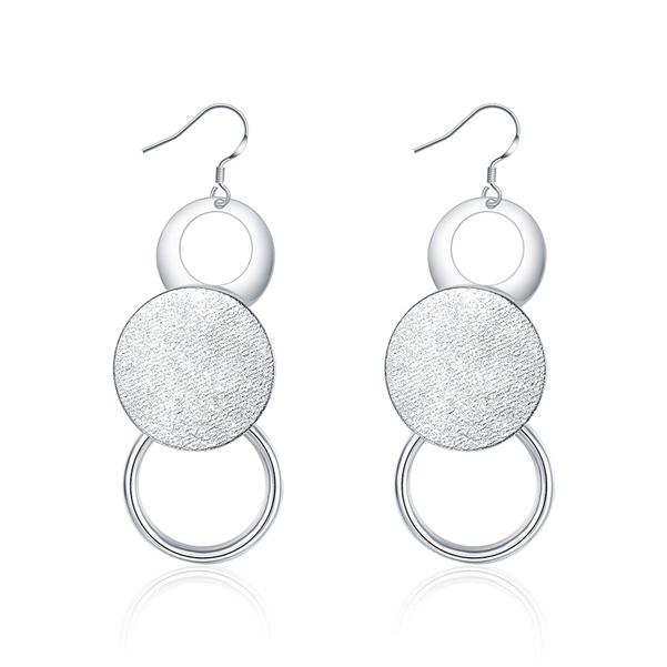 High grade 925 sterling silver Dual sand O piece jewelry set DFMSS017 brand new Factory direct 925 silver necklace earring