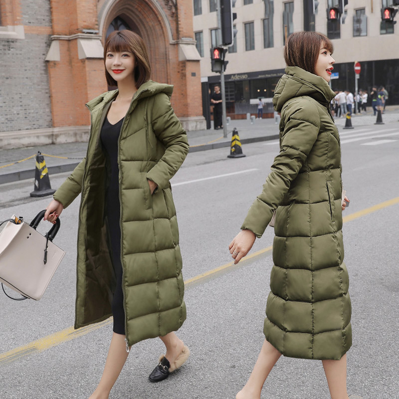 S-6XL autumn winter sale Women Plus size Fashion cotton Down jacket hoodie long Parkas warm Jackets Female winter coat clothes T191024