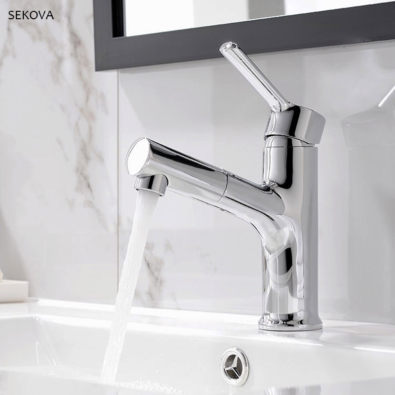 Double Function Outlet Bathroom Basin Faucet Cold And Hot Bath Sink Water Mixer Tap Pull Out Faucet Brass tap Chrome/Black
Double Function Outlet Bathroom Basin Faucet Cold And Hot Bath Sink Water Mixer Tap Pull Out Faucet Brass tap Chrome/Black