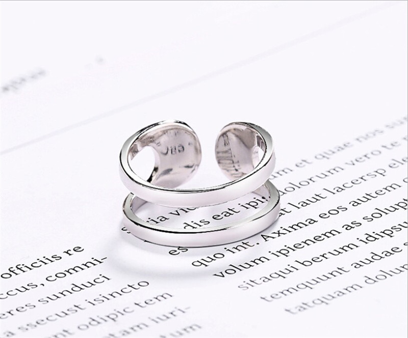 925 Sterling Silver Geometric Arched Stripes Hollowe Out Opening Ring for Women Punk Silver Finger Rings Simple Boho Style Jewelry
925 Sterling Silver Geometric Arched Stripes Hollowe Out Opening Ring for Women Punk Silver Finger Rings Simple Boho Style Jewelry
