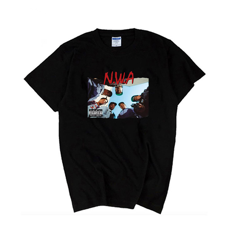 N.W.A Rush out of Compton Hip-hop music group Niggaz Wit Attitudes The same style peripheral t-shirt with short sleeves, White;black
N.W.A Rush out of Compton Hip-hop music group Niggaz Wit Attitudes The same style peripheral t-shirt with short sleeves, White;black