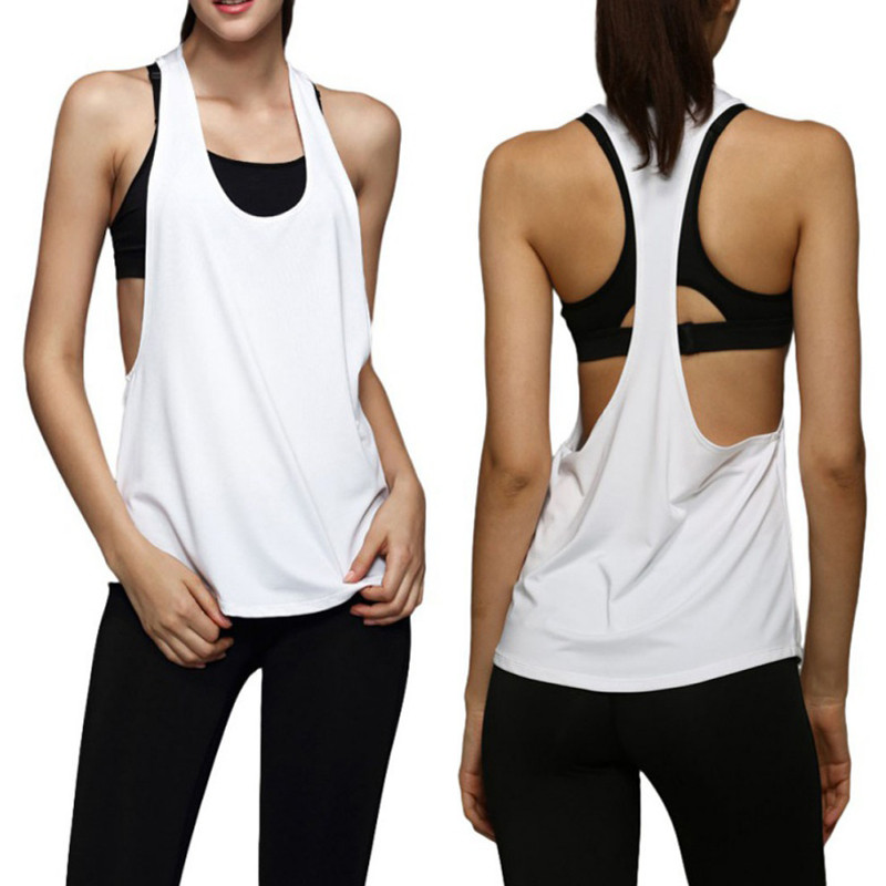 Women's Sports Tops Women's T-shirt Yoga Gym Fitness Sports Sleeveless Tank Tops Running Comfortable Training Clothes