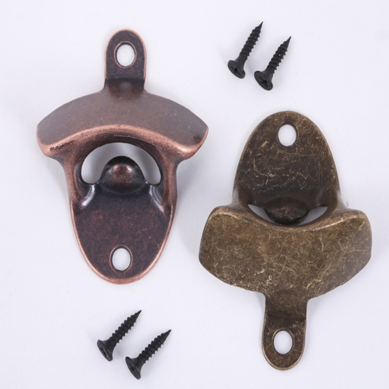 10pcs/lot Retro Wall Mounted Bottle Opener Beer Opener for Wine Soda Glass Cap Opener Kitchen Bar Restaurant Gift