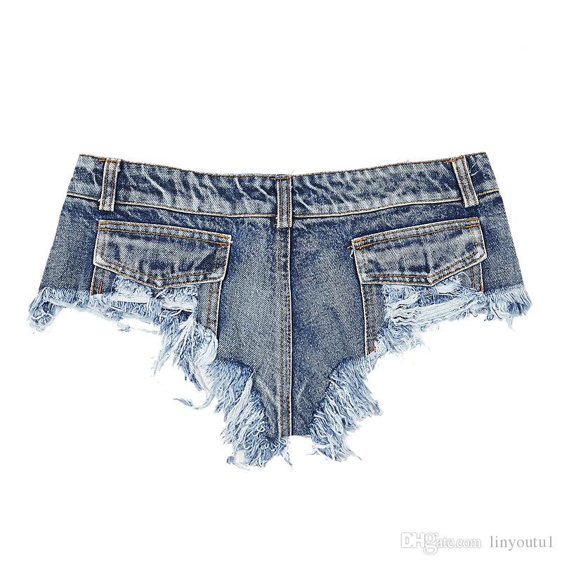 Mini Short Sexy Club Femme Denim Shorts Female 2020 Summer Thong Jeans for Women Low Waist Bermudas Micro Short Jeans