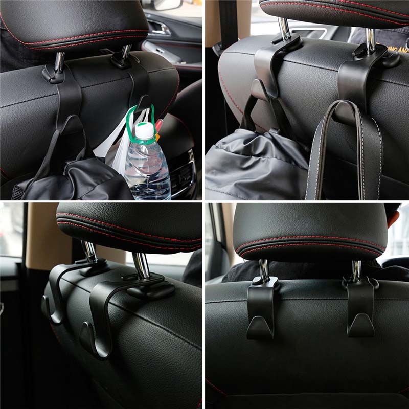 Car Back Seat Hanger Portable Purse Bag Hanging Bags Organizer Hook Holder Storage Auto Interior Accessories