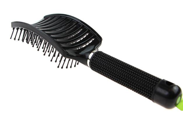Boar Bristle Hair Brush Nylon Detangling Pins Natural Boar Bristles for Hair Oil Distribution. Curved for Vented Faster Drying