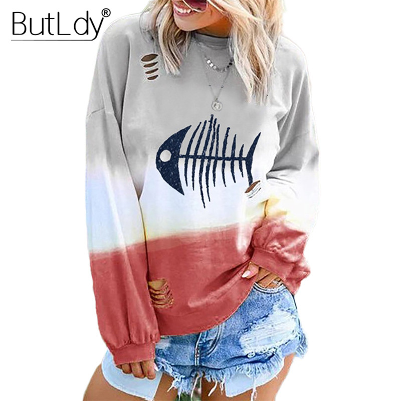 Hole Fish Bone O-neck Sweatshirt Women Long Sleeve Print Pullovers Hoodies Ladies Hot Selling Autumn Winter 2019 Sweatshirts, Green
Hole Fish Bone O-neck Sweatshirt Women Long Sleeve Print Pullovers Hoodies Ladies Hot Selling Autumn Winter 2019 Sweatshirts, Green
