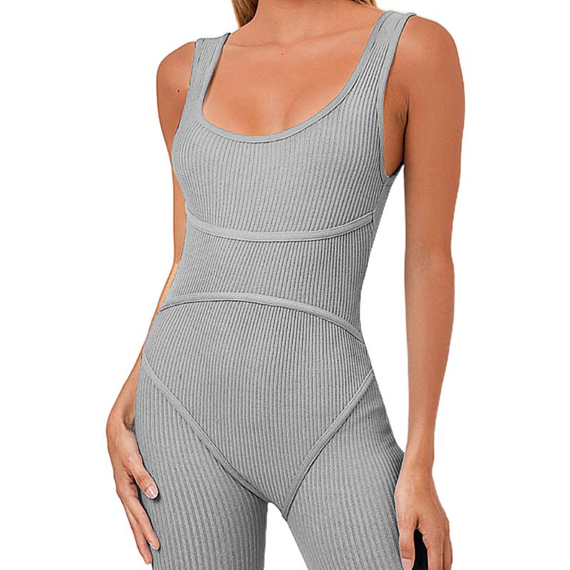 Womens Sleeveless Jumpsuit Long Pants Leggings Sport Playsuit Ribbed Bodysuit 6XDA, Black
Womens Sleeveless Jumpsuit Long Pants Leggings Sport Playsuit Ribbed Bodysuit 6XDA, Black