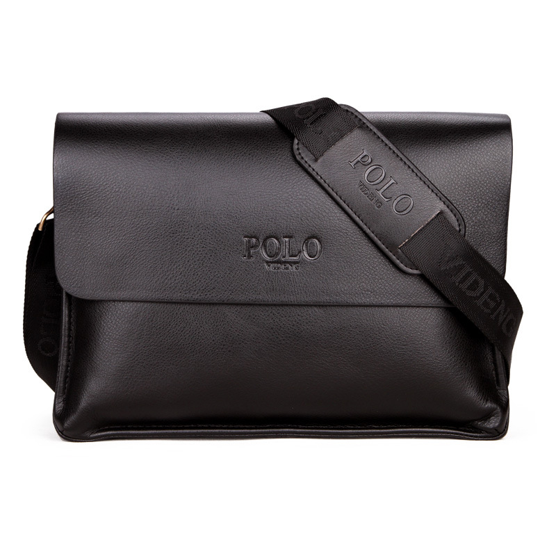 Men Classic Travel Business Shoulder Bag Wallet Satchel Pack Casual Daypack Leather Briefcase Crossbody Polo Messenger Bag