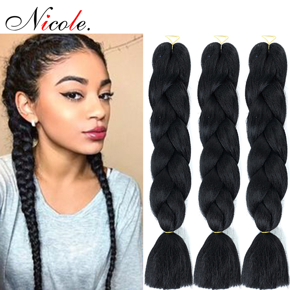 Wholesale Kanekalon Jumbo Braiding Hair Synthetic Twist 24 Inch Ombre Kanekalon Braids Hair Extension 1Piece 100g/PCS Free Shipping, Black
Wholesale Kanekalon Jumbo Braiding Hair Synthetic Twist 24 Inch Ombre Kanekalon Braids Hair Extension 1Piece 100g/PCS Free Shipping, Black