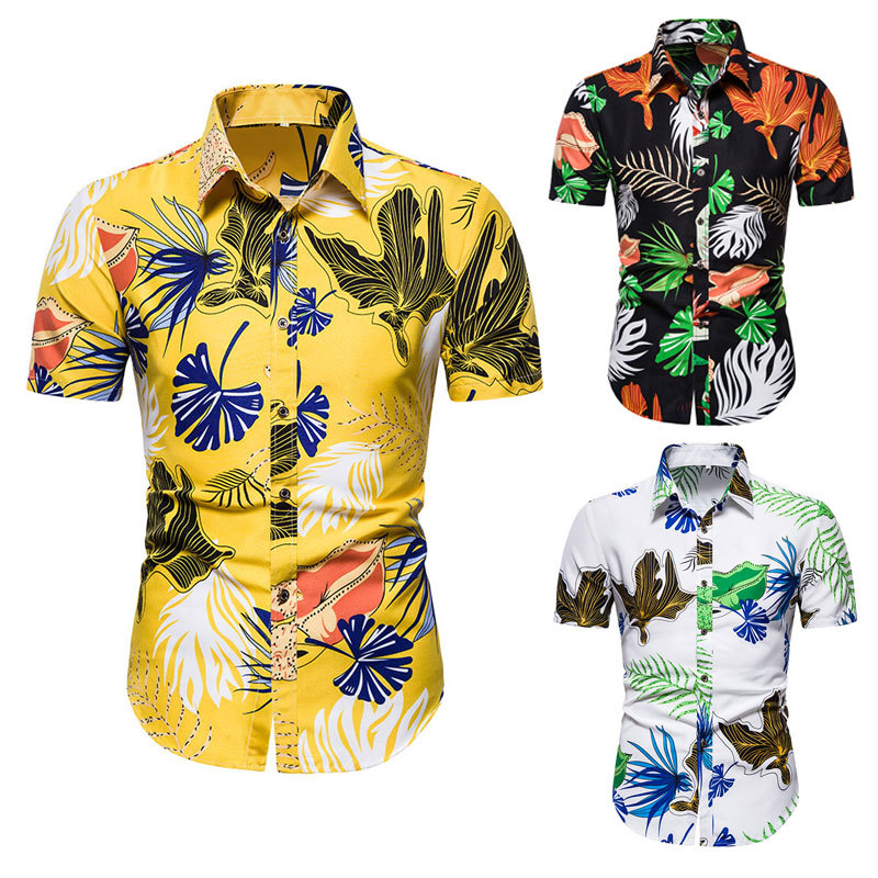Men's new summer creative personalized fashion business casual short sleeve printed shirt holiday Hawaii shirt men, Black
Men's new summer creative personalized fashion business casual short sleeve printed shirt holiday Hawaii shirt men, Black