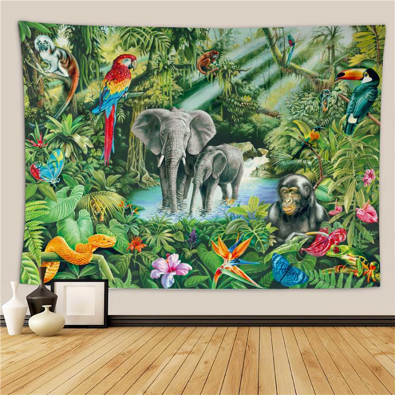 HELENGILI Home Furnishing African Safari Animal Tapestry Wall Hanging Sandy Beach Picnic Throw Rug Camping Tent Sleeping Pad
HELENGILI Home Furnishing African Safari Animal Tapestry Wall Hanging Sandy Beach Picnic Throw Rug Camping Tent Sleeping Pad