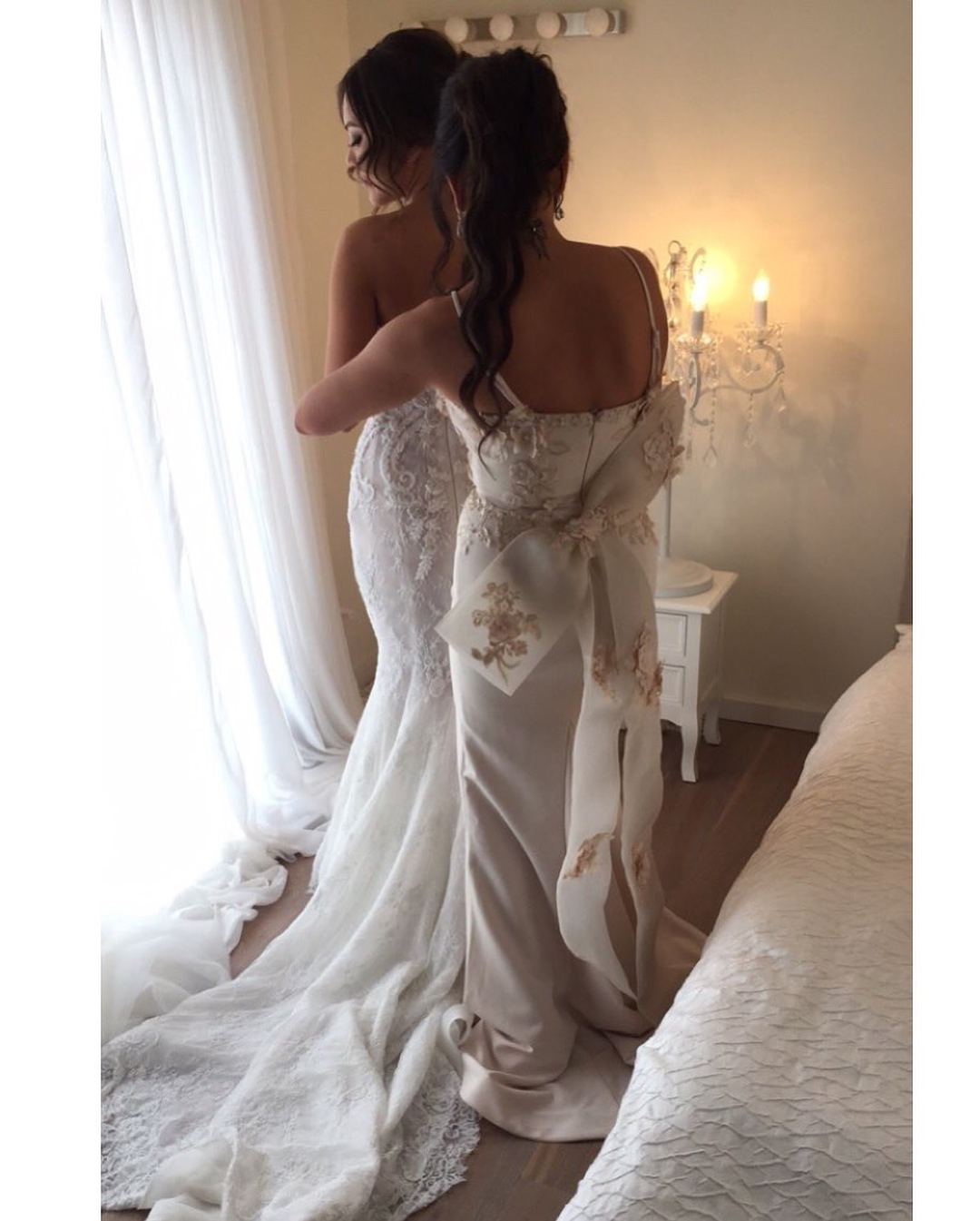 Bridesmaid Sexy Mermaid Dresses Handmade Flowers Spaghetti Straps Wedding Guest Dress Maid Of Honor Robe Robes De Demoiselle D'honneur S Moiselle