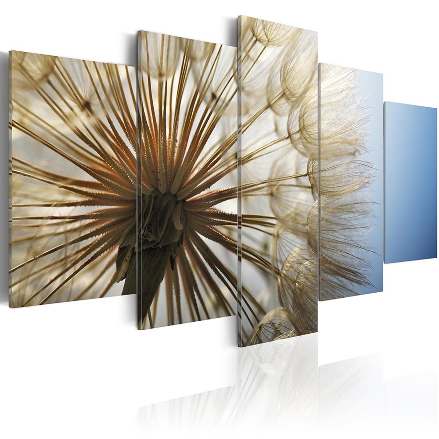 (No Frame)A Beautiful Dandelion Canvas Print Modern Art Painting Fashion Design for Home Decoration, Choose Color & Size,Multicolor