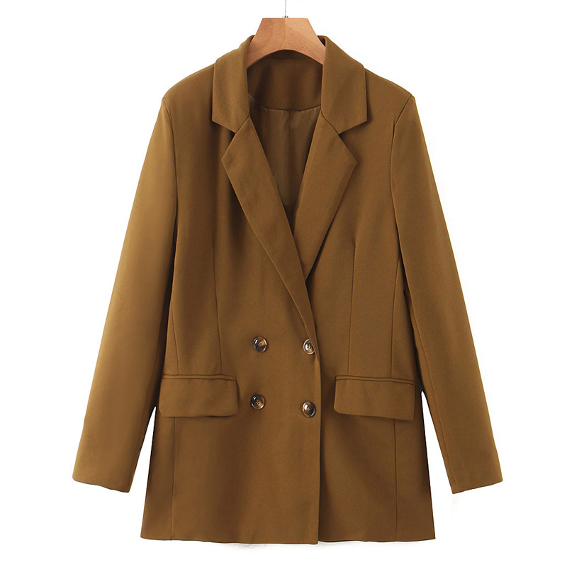 AGong Office Lady Notched Blazers Women Fashion Solid Double Breasted Jackets Women Elegant Long Sleeve Suits Female Ladies EN, Xlbz5592
AGong Office Lady Notched Blazers Women Fashion Solid Double Breasted Jackets Women Elegant Long Sleeve Suits Female Ladies EN, Xlbz5592