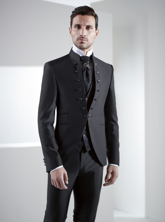 2020 Designer Black Mens Suits Three Pieces Mens Floral Vest Blazer Designs Mens Polyester Blazer Slim Fit Suit Jacket Men Wedding Tuxedos