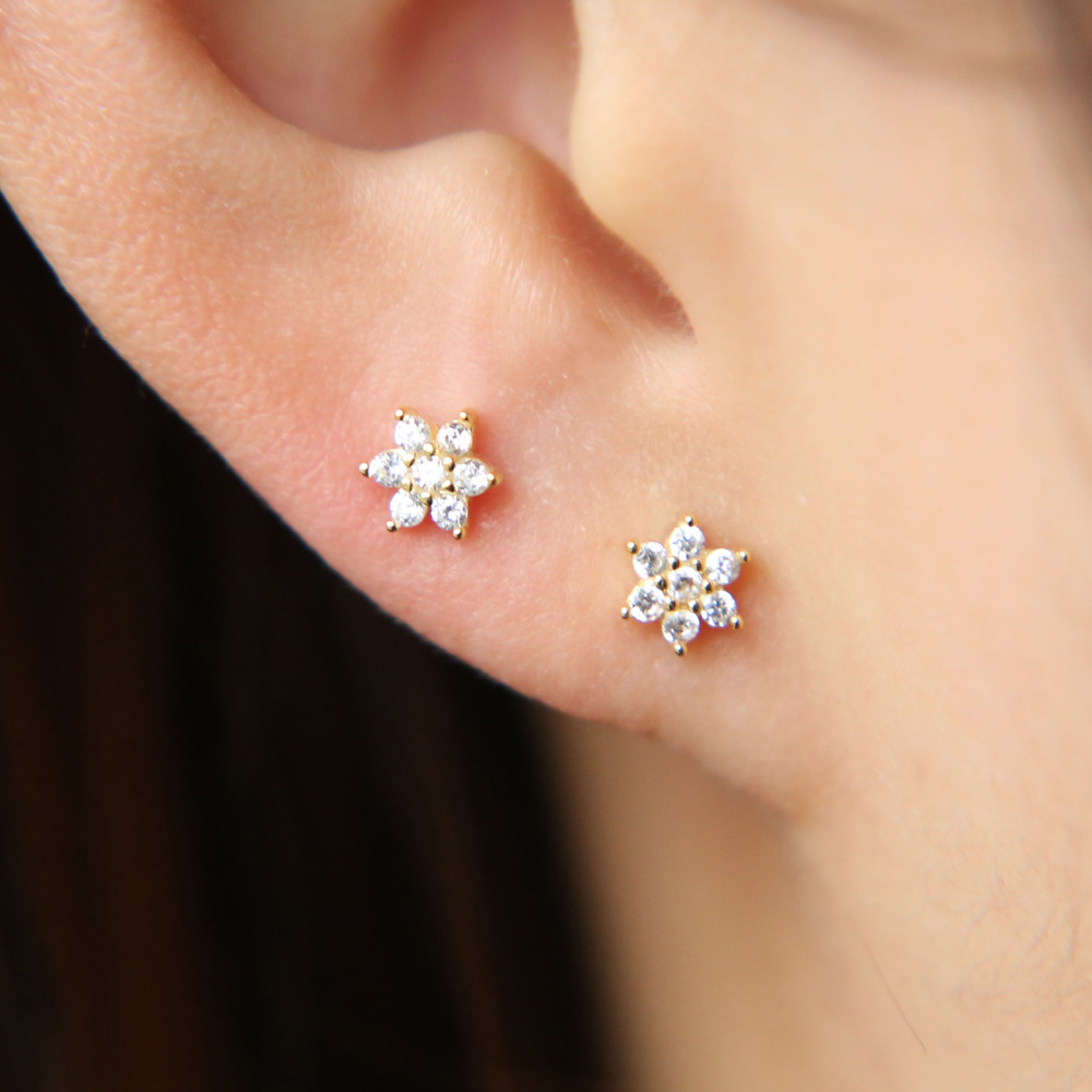 925 sterling silver star moon lighting stud earrings cute lovely girls stud delicate design 2020 minimal stud earrings silver jewelry