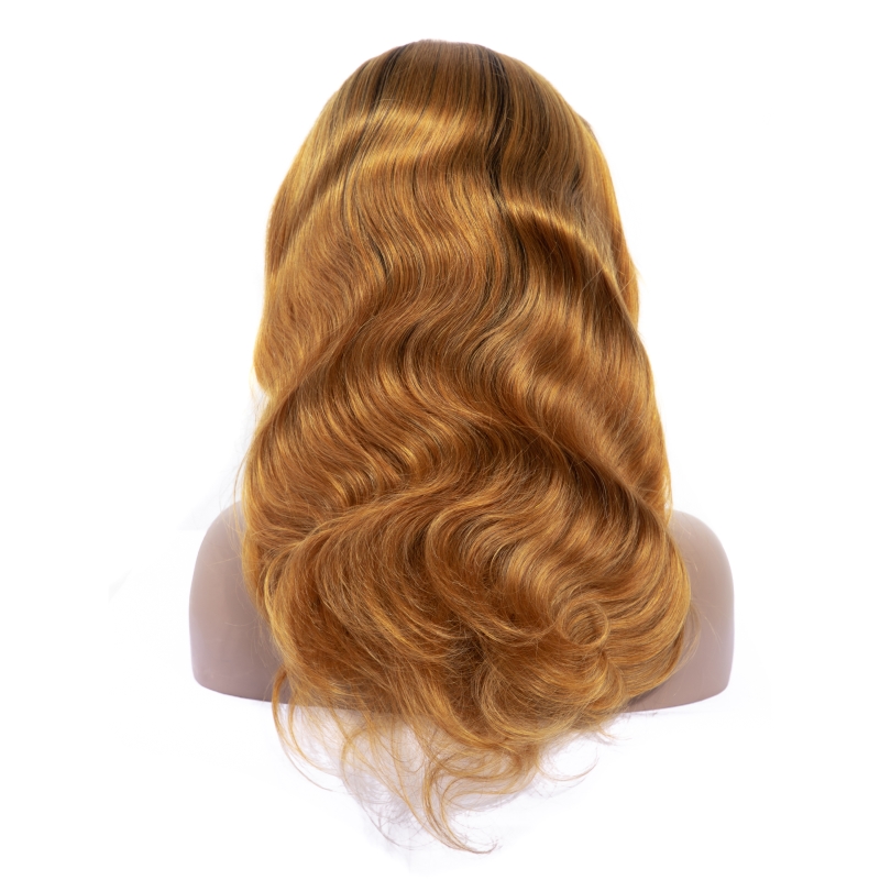Brazilian Virgin 1B/30 Body Wave Human Lace Front Wigs 1B 30 Ombre Hair 13X4 Wig