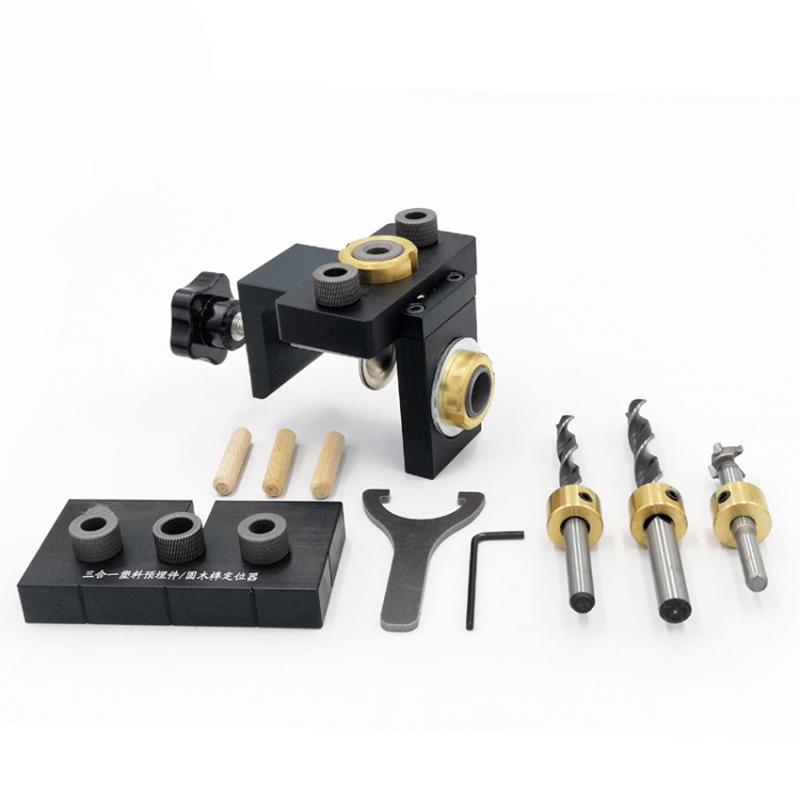 Woodworking Pocket Hole Jig Kit Hole Locator with 8/10/15mm Bit, Drill Locator Punch Positioner Opener for Furniture
Woodworking Pocket Hole Jig Kit Hole Locator with 8/10/15mm Bit, Drill Locator Punch Positioner Opener for Furniture