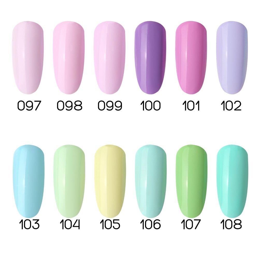 Beautilux Spring Collection Light Pink Blue Purple Flower Color UV LED Gel Nail Polish Gels Varnish Lacquer Esmalte 10ml