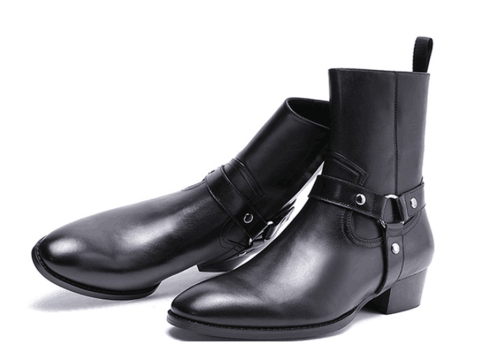 High top genuine leather half boots factory outlet new list fashion wild casual high-end personality ankle boots