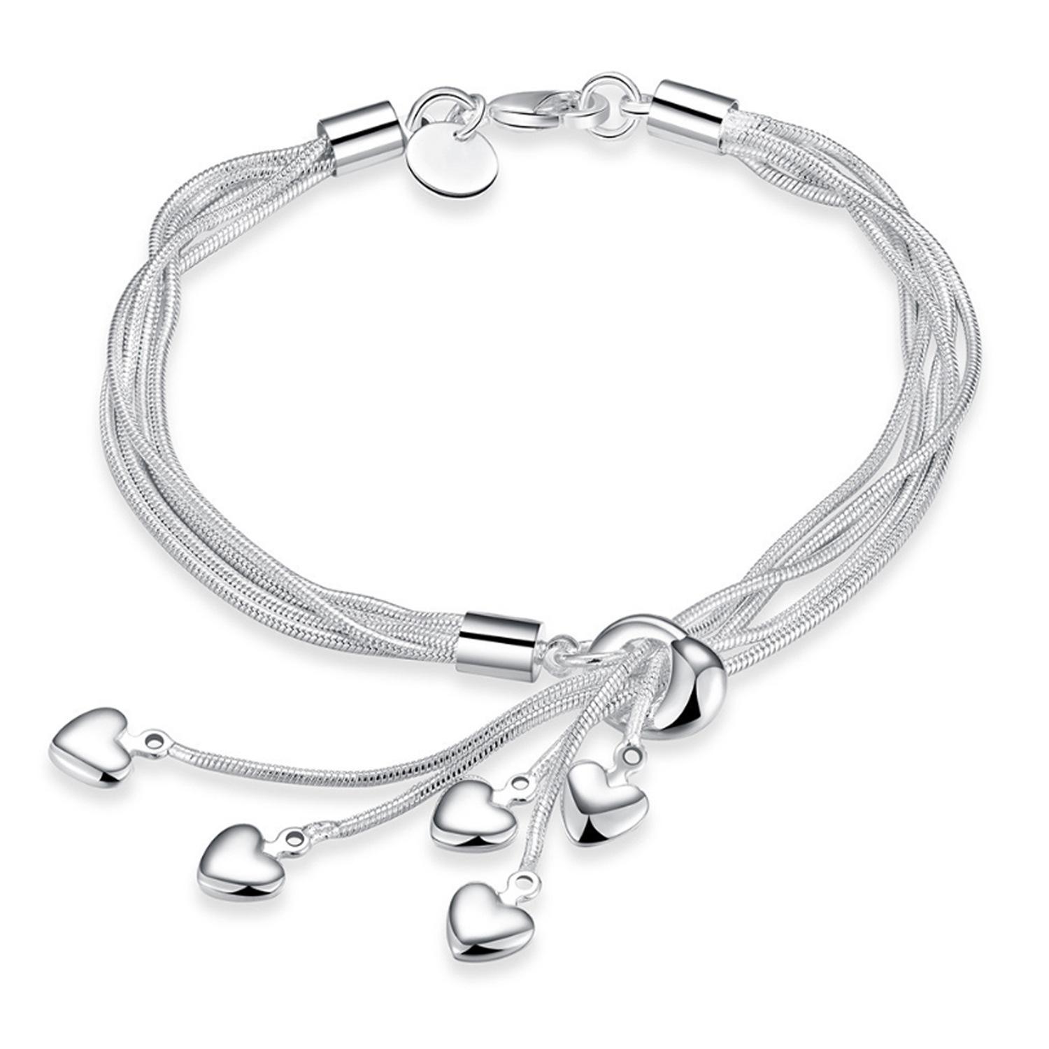 Tassel Five Heart Charm Pendant Bracelet European American New Fashion Popular Hot Sale Designer Bracelet Women Men Jewelry Best Friend Gift
Tassel Five Heart Charm Pendant Bracelet European American New Fashion Popular Hot Sale Designer Bracelet Women Men Jewelry Best Friend Gift