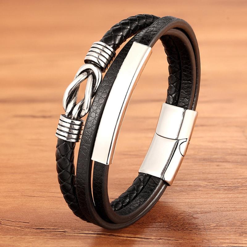 2020 Multi-layer Splicing Combination Accessories Men's Stainless Steel Leather Bracelet Classic Surprise Gift Big Sale
2020 Multi-layer Splicing Combination Accessories Men's Stainless Steel Leather Bracelet Classic Surprise Gift Big Sale
