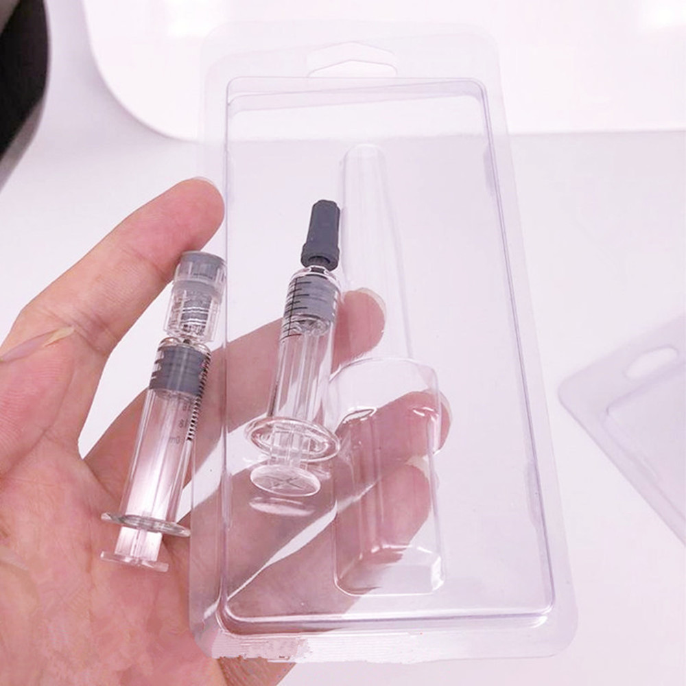 plastic clamshell packaging for 1ML-3ml Luer Lock Glass Syringe WAX Oil Cartridges thick oil Tank Luer Head glass Injector
plastic clamshell packaging for 1ML-3ml Luer Lock Glass Syringe WAX Oil Cartridges thick oil Tank Luer Head glass Injector