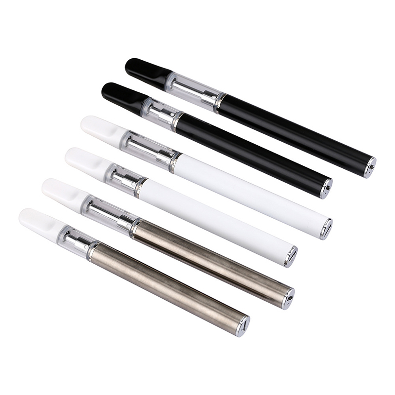 Ceramic Disposable Vape Pen E Cigarettes 280mAh Battery 510 Cartridge 0.5ml Tank Rechargeable Vaporizer For Thcik Oil, Black 
Ceramic Disposable Vape Pen E Cigarettes 280mAh Battery 510 Cartridge 0.5ml Tank Rechargeable Vaporizer For Thcik Oil, Black