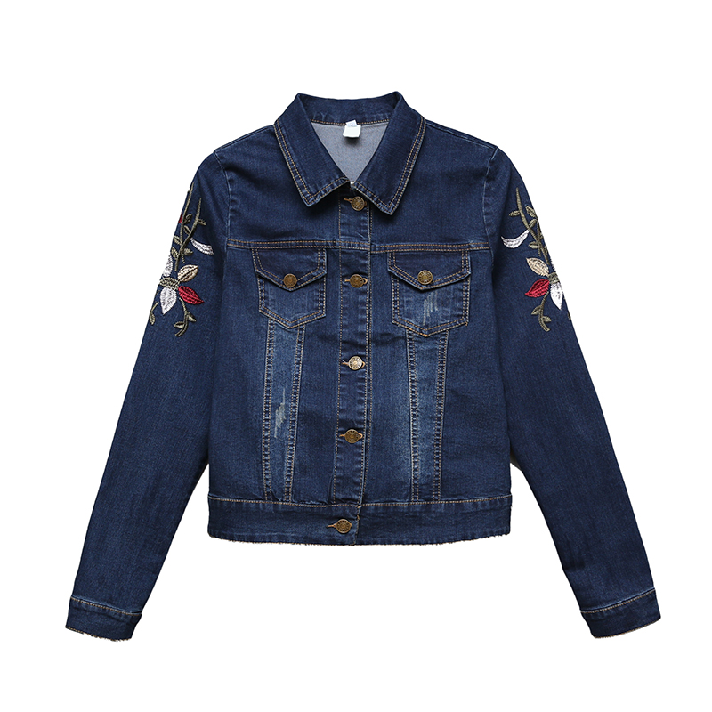 Plus Size -5XL Women Denim Jacket 2019 New Embroidery Slim Jackets Cotton Long Sleeve Jeans Short Basic Jacket Women Coats WJ98, Blue
Plus Size -5XL Women Denim Jacket 2019 New Embroidery Slim Jackets Cotton Long Sleeve Jeans Short Basic Jacket Women Coats WJ98, Blue