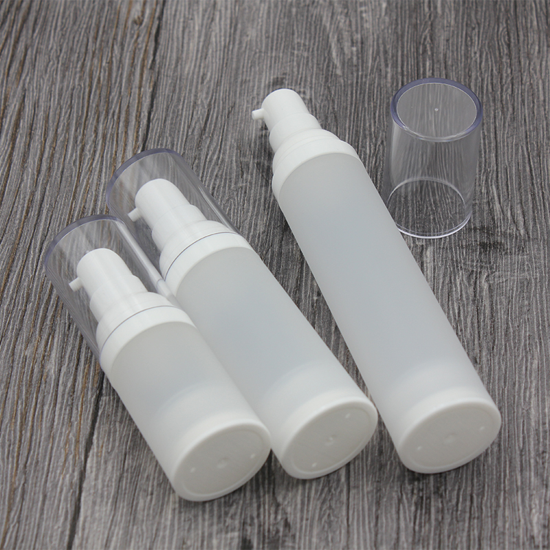 30ml 50ml Clear Frosted Bottle Empty Cosmetic Airless Container Portable Refillable Pump Lotion Bottles 15ml For Travel3897998