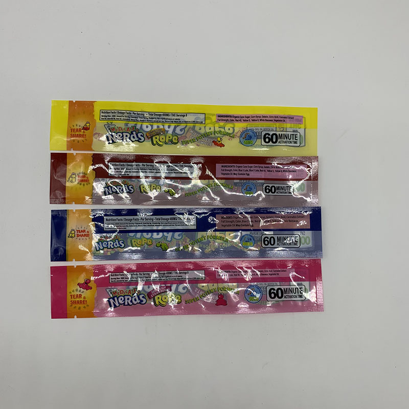 new medicated nerds rope bites candy packaging bag nerds rope candy nerdsrope sgummy bags three edge-sealing bag foil food package
new medicated nerds rope bites candy packaging bag nerds rope candy nerdsrope sgummy bags three edge-sealing bag foil food package