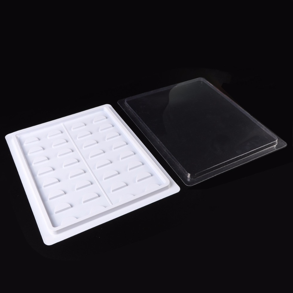 16 pairs Sample Lashes Tray White Eyelash Case with Clear Lid cover for False Eyelashes 16 pairs plastic
16 pairs Sample Lashes Tray White Eyelash Case with Clear Lid cover for False Eyelashes 16 pairs plastic