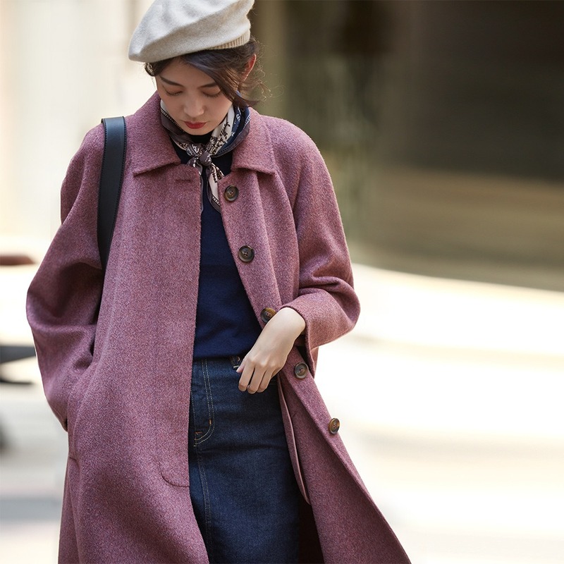 2019 autumn and winter new retro wool water ripple double-sided coat women plus long loose version winter coat women, Black
2019 autumn and winter new retro wool water ripple double-sided coat women plus long loose version winter coat women, Black