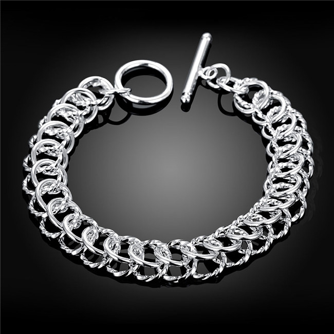 Hot sale best gift 925 silverCentipede TO bracelet DFMCH022,Brand new fashion 925 sterling silver plated Chain link bracelets high grade