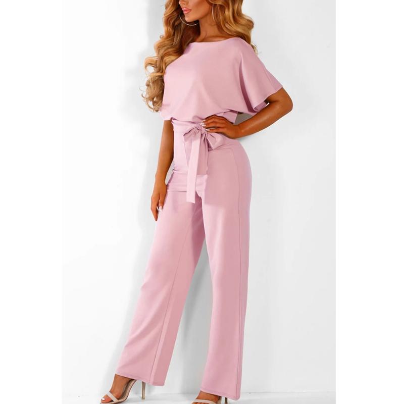 Dropship Jumpsuit Rompers Womens Overalls Women Jumpsuits 2020 Streetwear Plus Size Romper Spring Summer Lace-up Short Sleeve